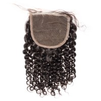 Premium Donor Virgin Hair Top Quality 4*4 Kinky Curly Lace Closure